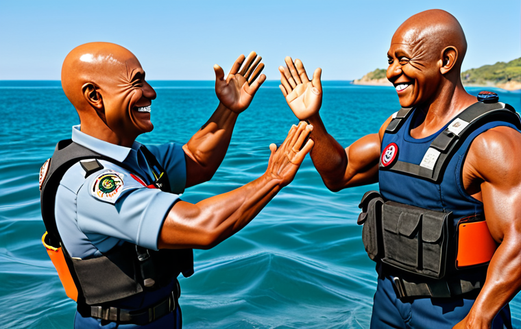 퍼피구조대 캐릭터 간 갈등 해소 - **Image Prompt:** "Ryder mediating a discussion between Chase and Marshall in the Paw Patrol Lookout...