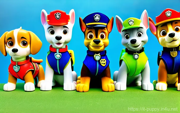 퍼피구조대 한정판 장난감 - **Prompt 1: Paw Patrol 10th Anniversary Collector's Set Display**
    A highly detailed, realistic i...