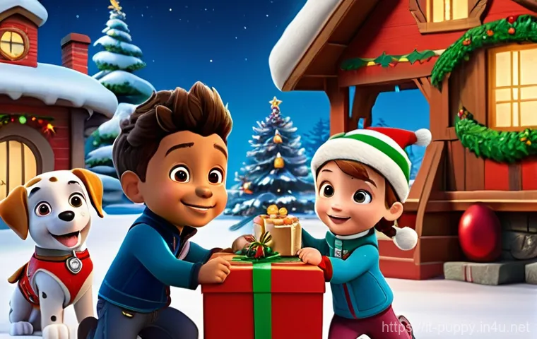 퍼피구조대 방영 국가별 차이점 - A dynamic, action-packed cartoon illustration of the Paw Patrol pups operating their vehicles, reima...