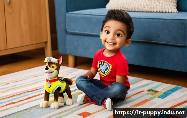 퍼피구조대 완구 할인 정보 - **Prompt 1: The Joy of a Smart Paw Patrol Find**
    "A candid, warm photograph of a happy child, ap...