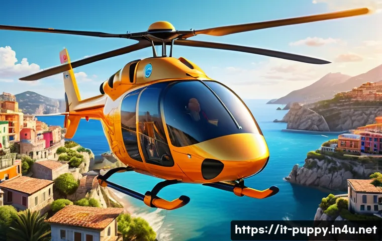 퍼피구조대 스카이와 역할의 중요성 - A vibrant and dynamic scene featuring Sky, the animated puppy character, piloting her sleek, high-te...
