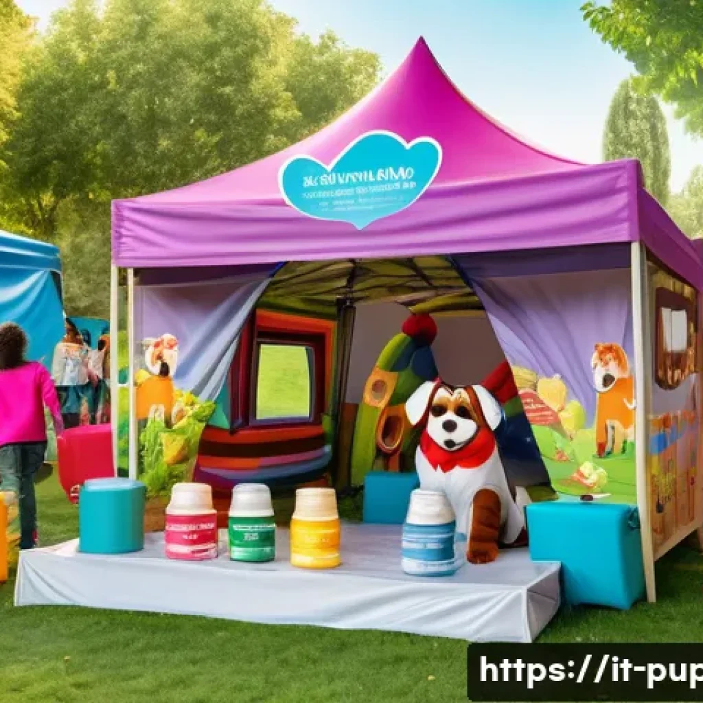 퍼피구조대 어린이 행사 협찬 - A vibrant and colorful children&rsquo;s event scene in an Italian urban park, featuring children wearing d...